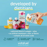 VIDAFUEL pack de 12 sobres dispuesto para almacenamiento y uso