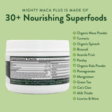 VIDAPURA Mighty Maca en desayuno saludable, apoya rutina alcalina