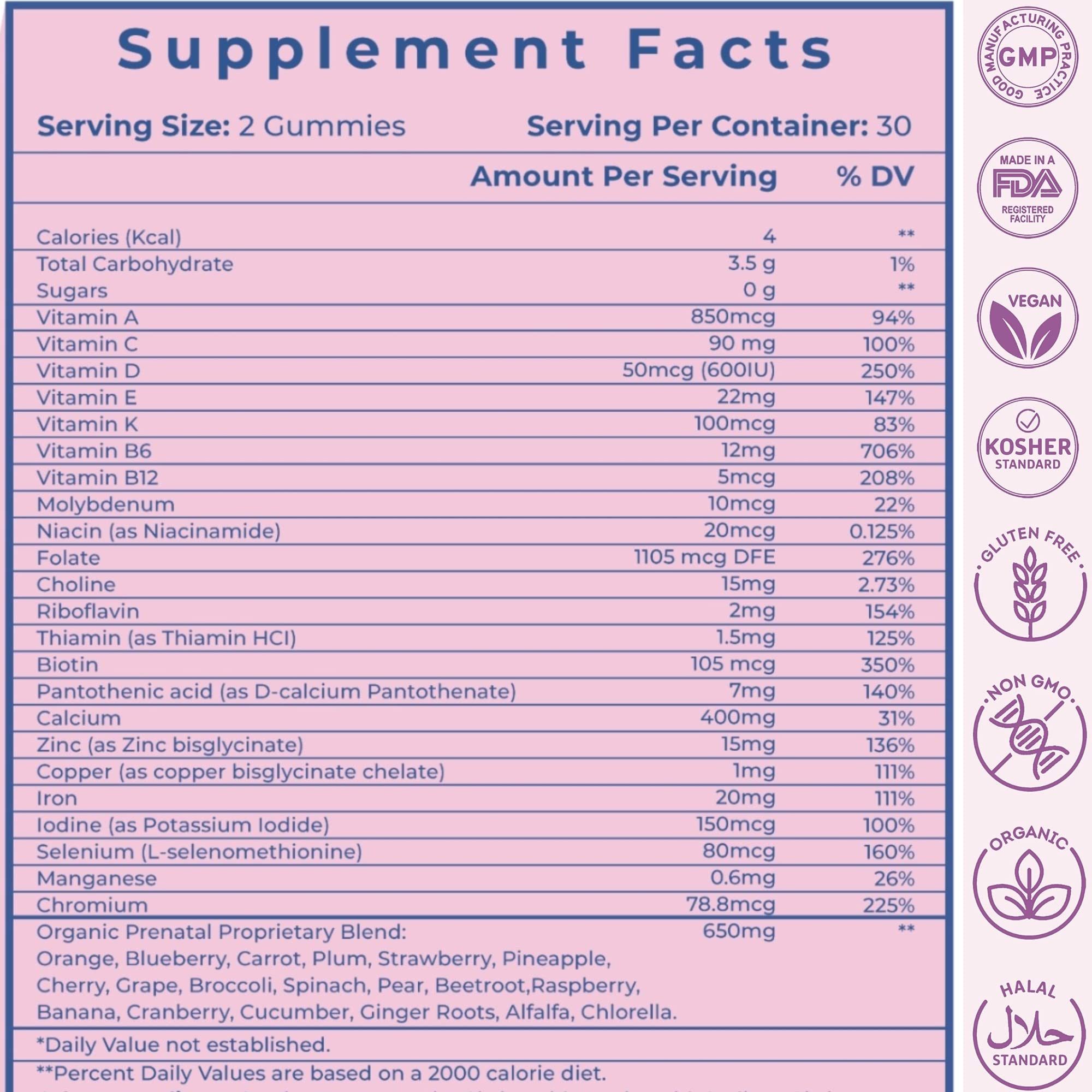 VIDAVITE ingredientes veganos y sin alérgenos resaltando pureza