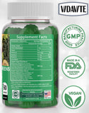 VIDAVITE variedad de frutas y hojas verdes indicando origen natural