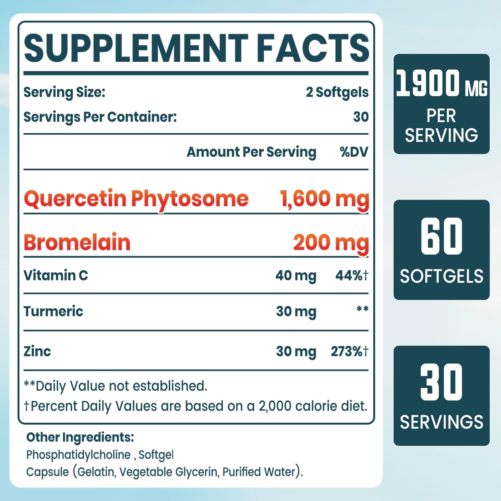 Vigorizar presentación de 60 softgels, concentración por porción