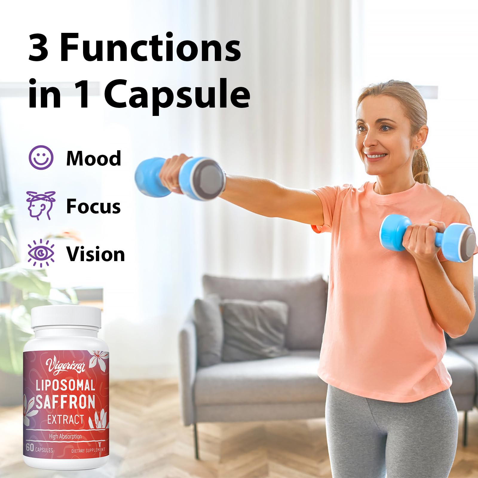 Vigorizar cápsula abierta mostrando encapsulado liposomal y absorción mejorada