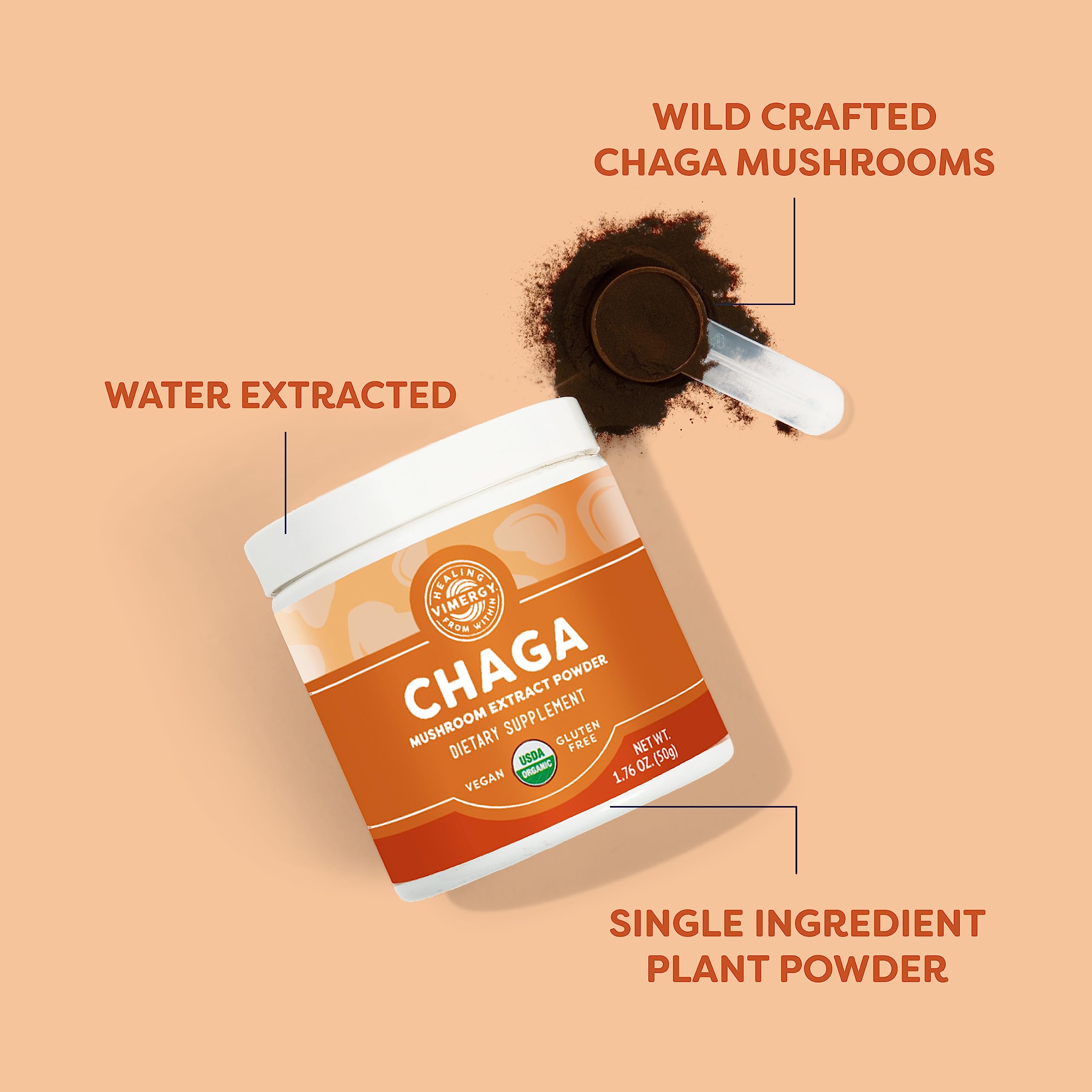 Vimergy chaga en taza infusión alternativa al café con sabor reconfortante