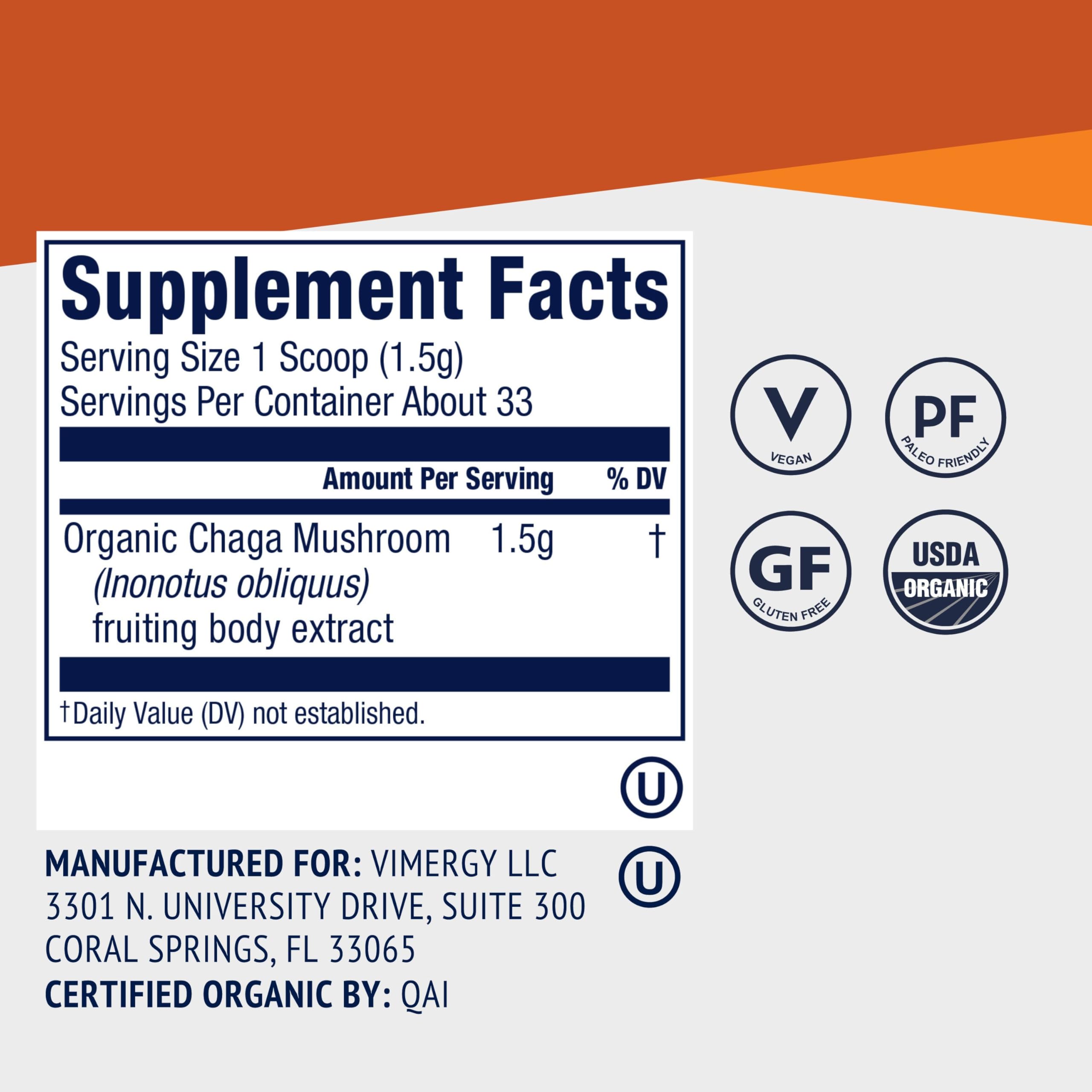 Vimergy chaga escala con medidor para dosificación precisa y uso diario