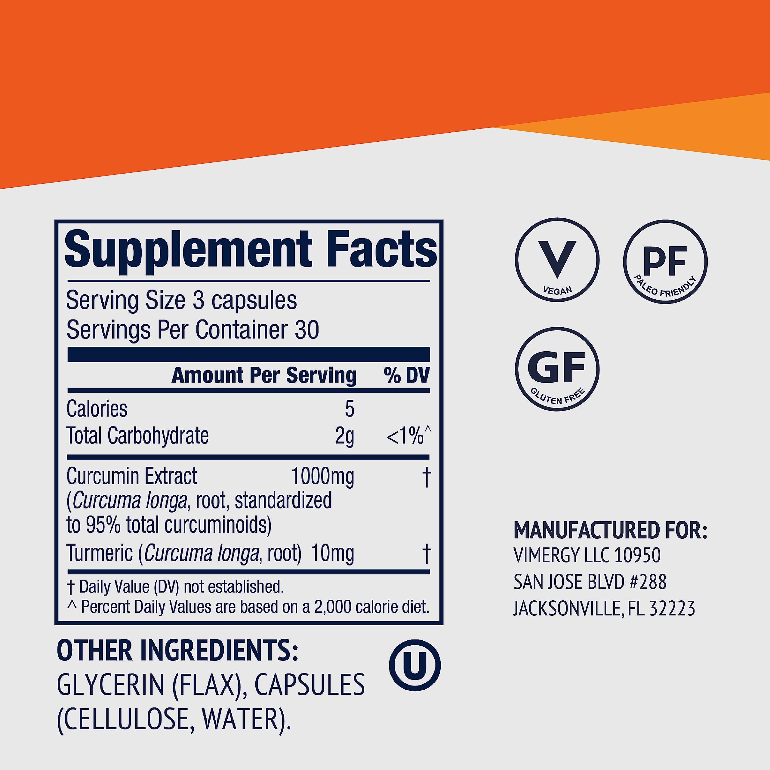 Vimergy curcumin cápsula añadida a un batido, versatilidad en uso diario