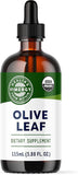 Vimergy frente del envase Olive Leaf mostrando etiqueta orgánica y beneficio de apoyo inmunológico