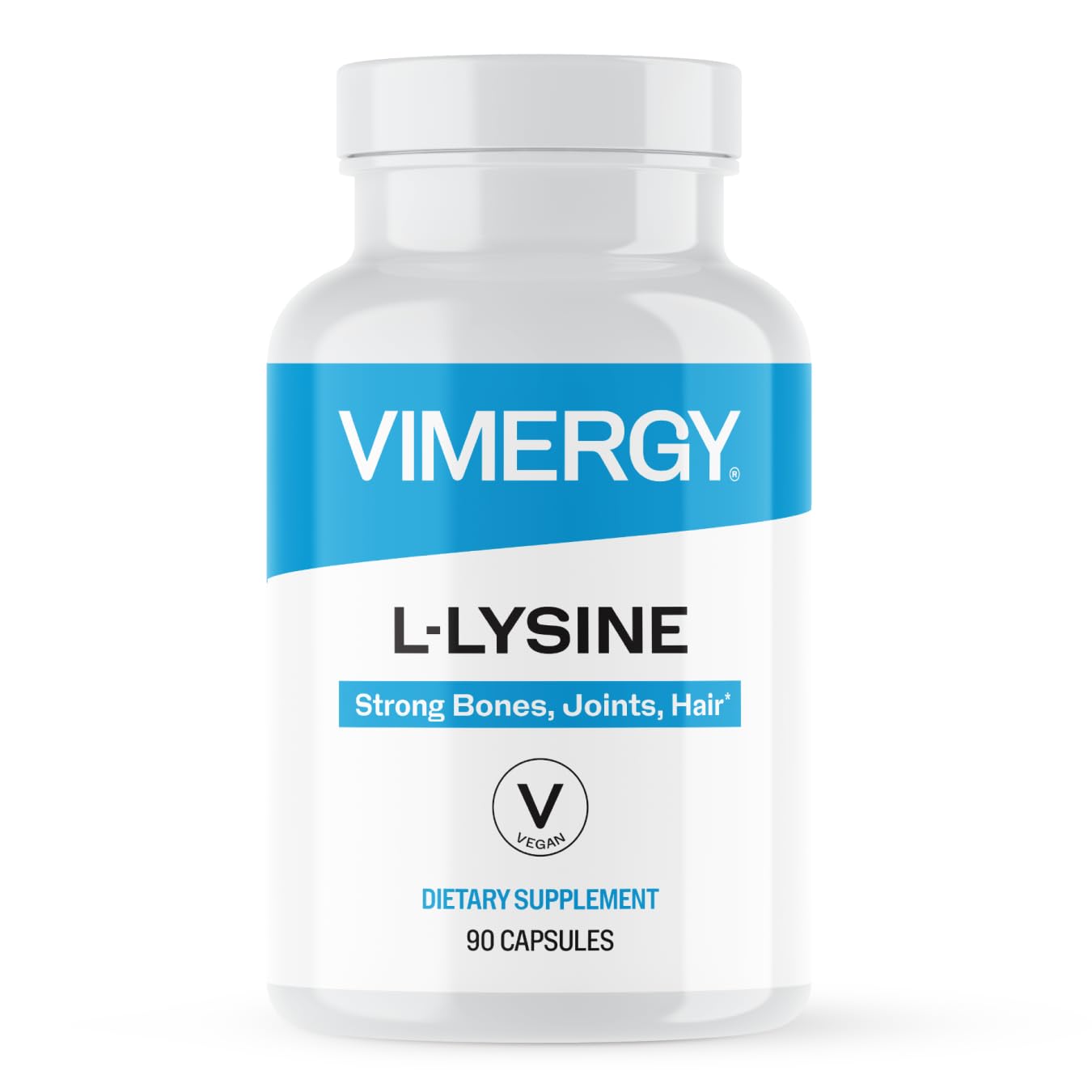 Vimergy envase frontal mostrando cápsulas y beneficio vegano