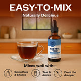 Vimergy mezcla en taza de té para tomar antes de dormir con sabor natural