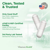 Vimerson Health frasco junto a objeto para comparar tamaño y porciones