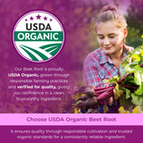 Vimerson Health etiqueta con sellos USDA Organic y certificaciones visibles