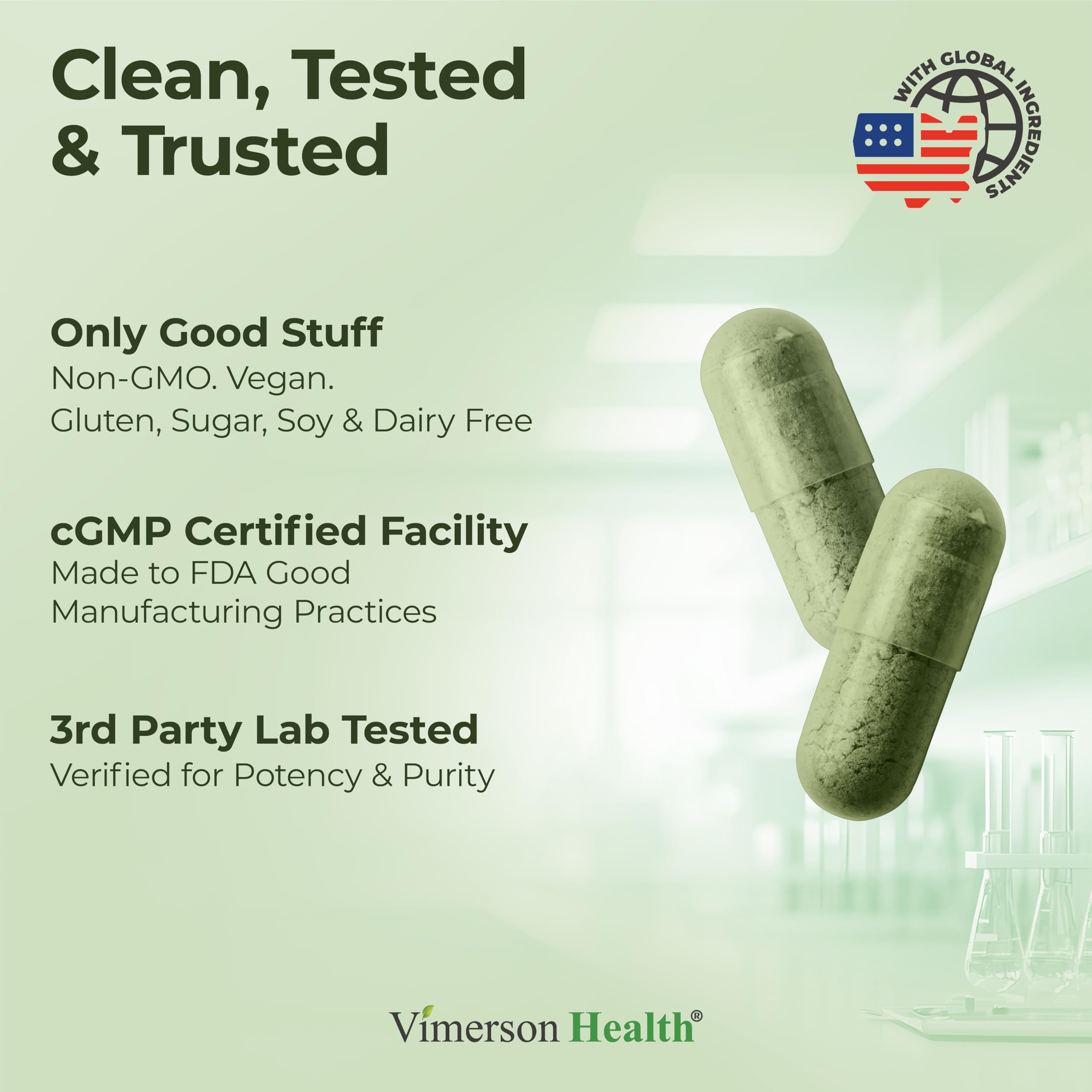Vimerson Health cápsulas abiertas para ver contenido vegetal puro