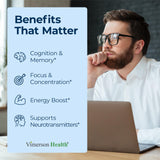 Vimerson Health etiqueta legible con ingredientes y certificaciones visibles