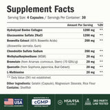 Vimerson Health etiqueta en primer plano con lista de ingredientes y certificaciones