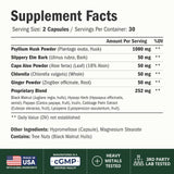 Vimerson Health etiqueta con ingredientes y beneficio de fórmula vegana