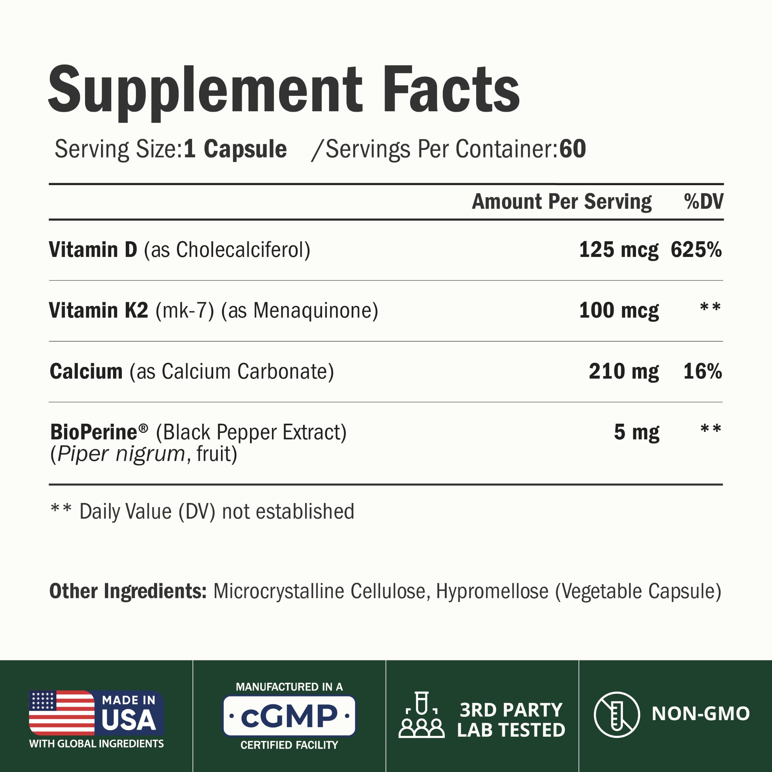 Vimerson Health etiqueta en primer plano con ingredientes y beneficios