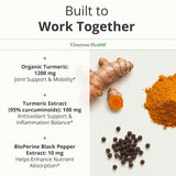 Vimerson Health etiqueta con lista de ingredientes y estandarización clara
