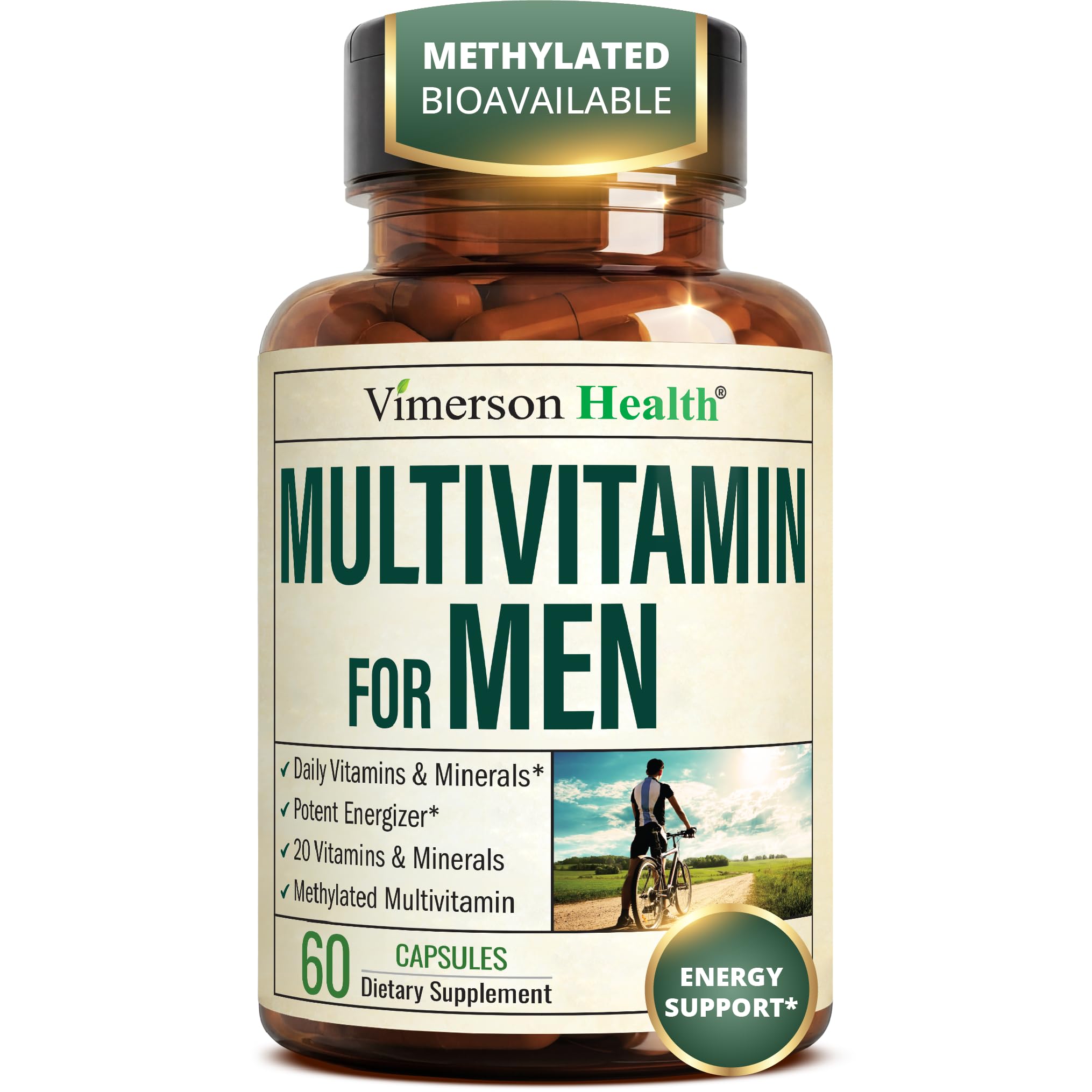 Vimerson Health empaque frontal mostrando suplemento multivitamínico y beneficios