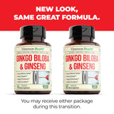 Vimerson Health ingredientes naturales ginseng y ginkgo para claridad