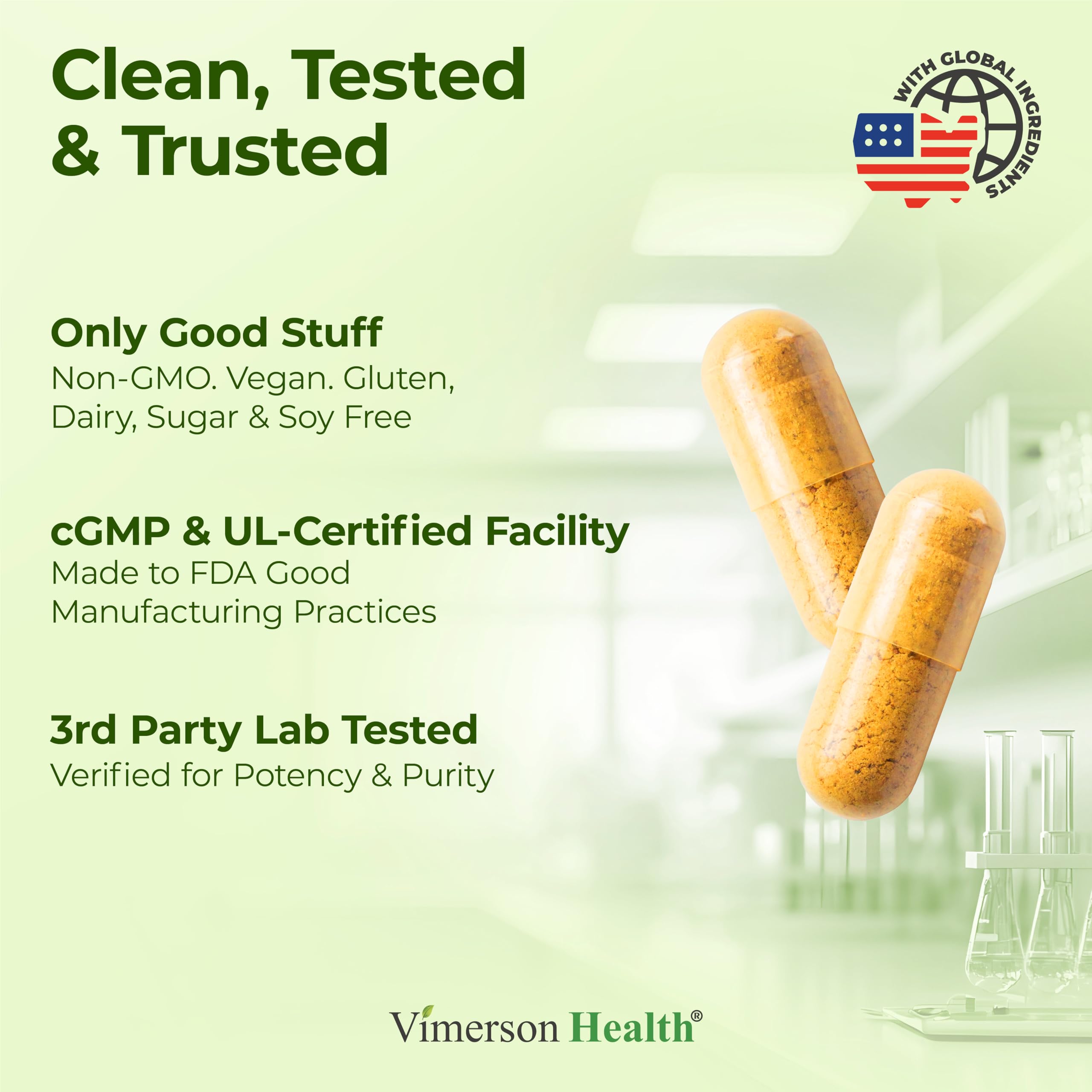 Vimerson Health polvo de cúrcuma orgánica mostrando textura y pureza