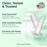 Vimerson Health cápsula en mano para comparar escala y facilidad de toma