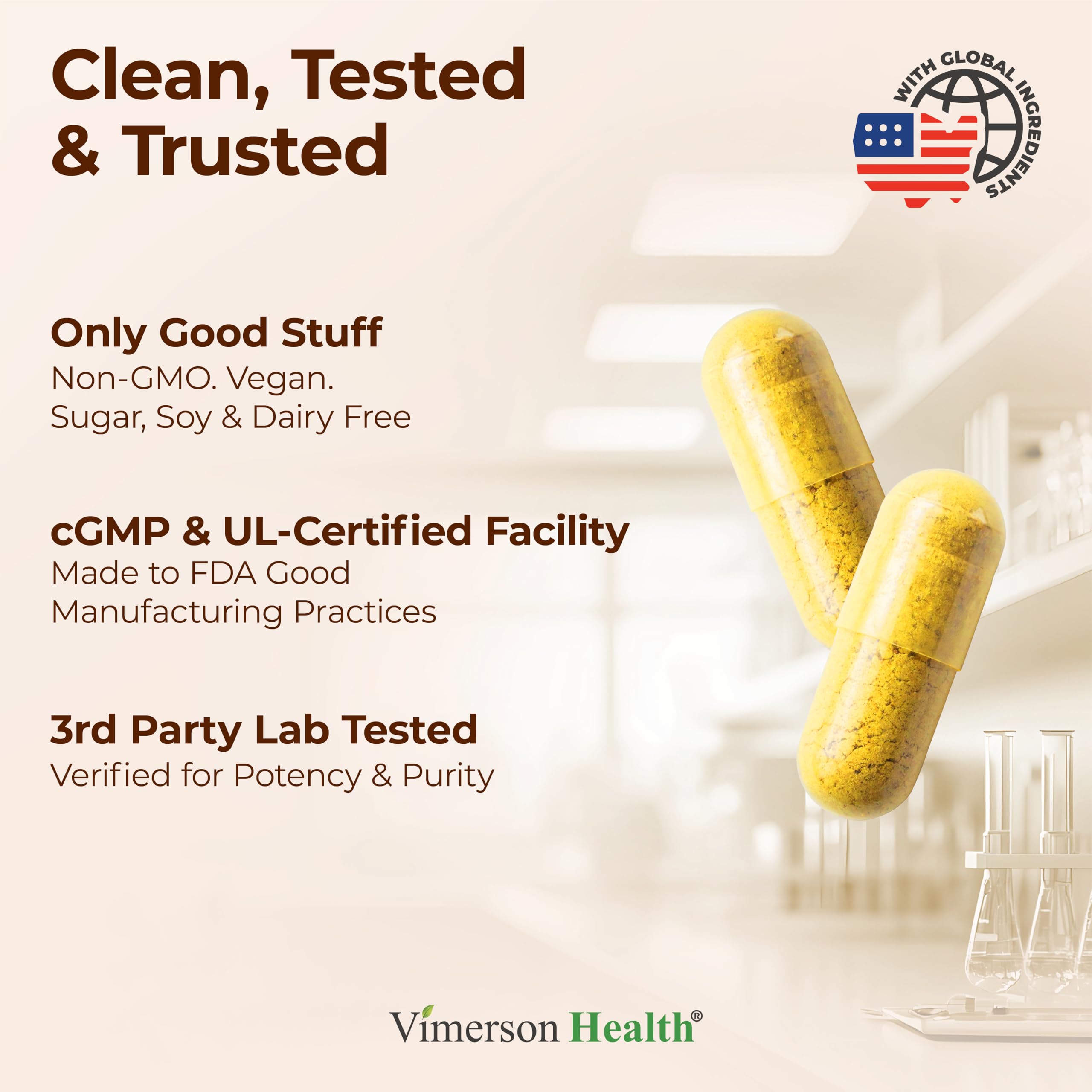 Vimerson Health polvo de cúrcuma mostrando textura natural