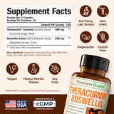 Vimerson Health polvo de curcumina Theracurmin mostrando textura y pureza