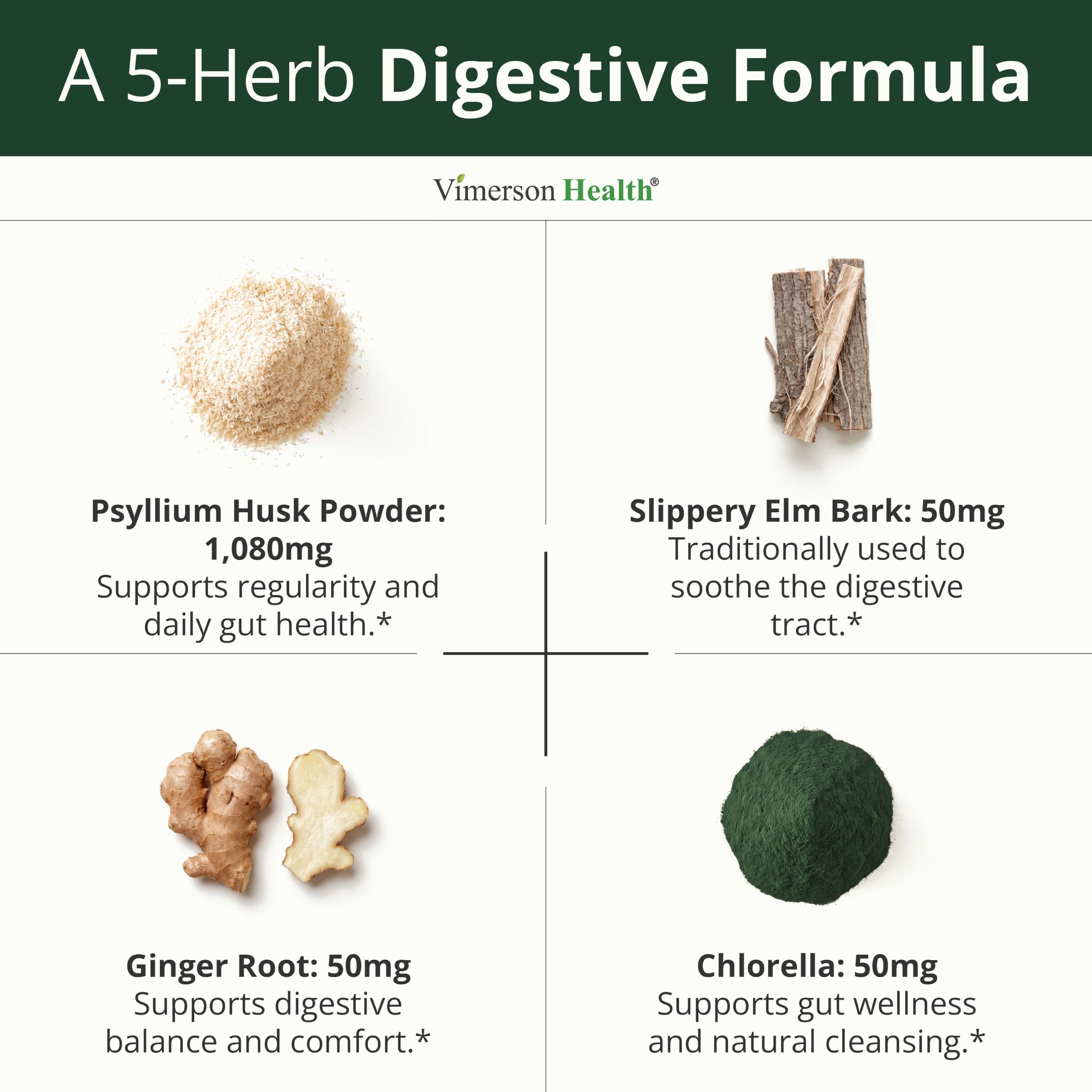 Vimerson Health muestra textura de psyllium en polvo para aporte natural