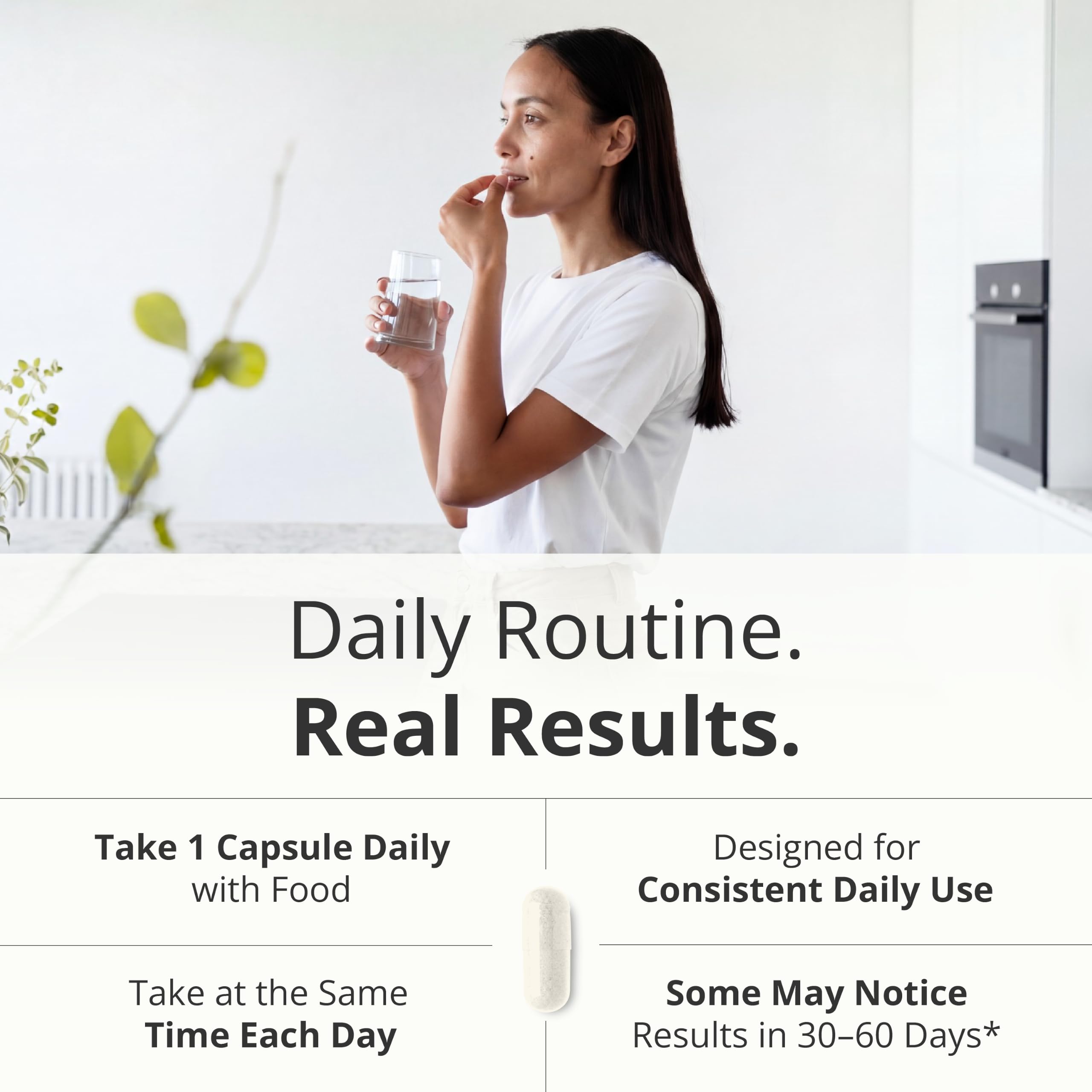 Vimerson Health suplemento en mesa de desayuno para uso diario práctico