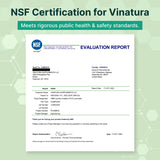 VINATURA ingredientes cerca: creatina, leucina y HMB en foco, transparencia de fórmula