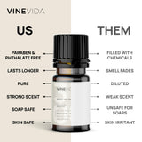 VINEVIDA frascos alineados comparando tamaño, ideal para probar múltiples aromas