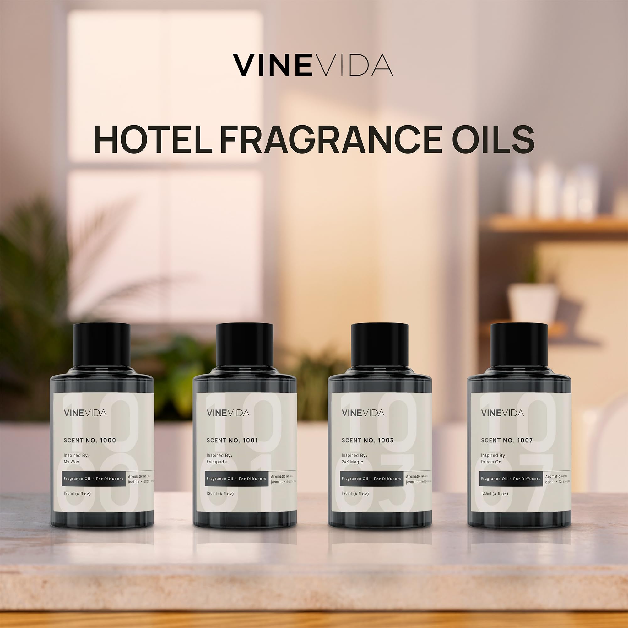VINEVIDA botellas junto a una regla para comparar tamaño y portátil