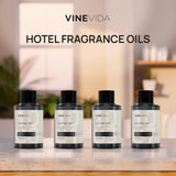 VINEVIDA botellas junto a una regla para comparar tamaño y portátil