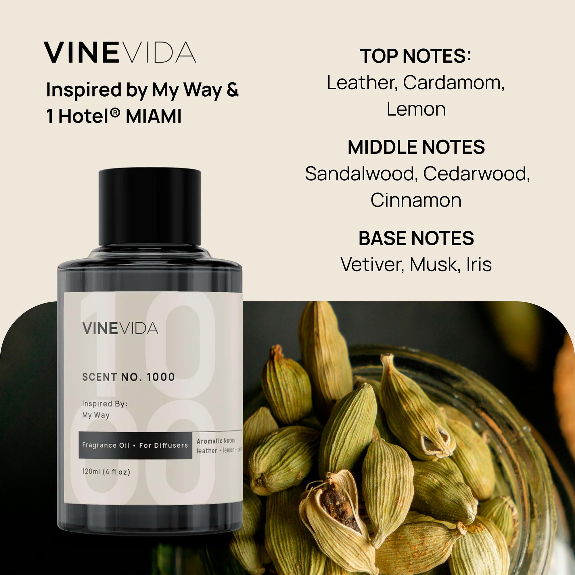 VINEVIDA etiqueta en primer plano con información clara y estilo premium