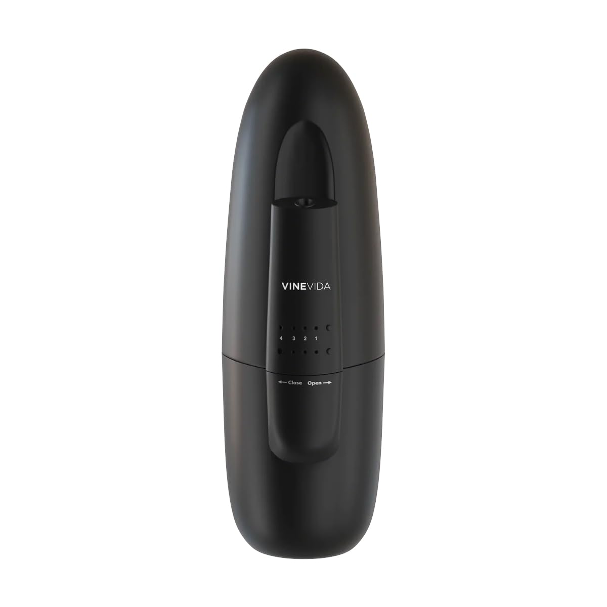VINEVIDA difusor frontal negro mostrando diseño elegante y discreto
