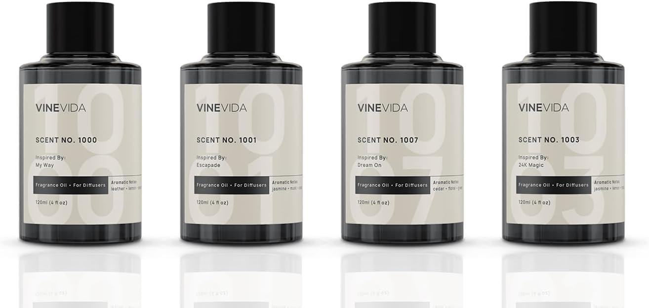 VINEVIDA pack frontal mostrando las cuatro botellas y diseño elegante