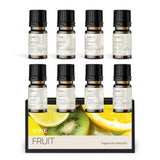 VINEVIDA packaging frontal del set de ocho aromas frutales, variedad para proyectos DIY