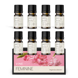 VINEVIDA embalaje frontal con ocho fragancias mostrando variedad aromática