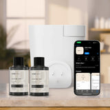 VINEVIDA Prime comparación de tamaño mostrando portabilidad y ajuste en cualquier toma
