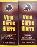 Vino frasco frontal mostrando la presentación de 16 fl oz y fácil identificación