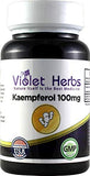 Violet Herbs frasco delante mostrando etiqueta y 60 cápsulas, presentación segura