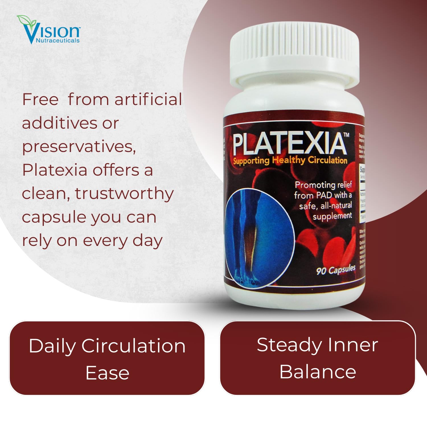 Vision Nutraceuticals embalaje y caja del producto listo para envío