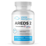 VISION PROTECTION frasco frontal mostrando 120 cápsulas y beneficio de soporte ocular
