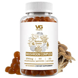 VITA GLOBE frontal del envase mostrando mezcla de siete hongos y beneficios