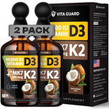 Vita Guard frente del pack de dos frascos mostrando diseño y tamaño, práctico.