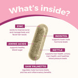 VITA-PCOS AndroBlocker envase abierto con cápsulas, claridad del producto