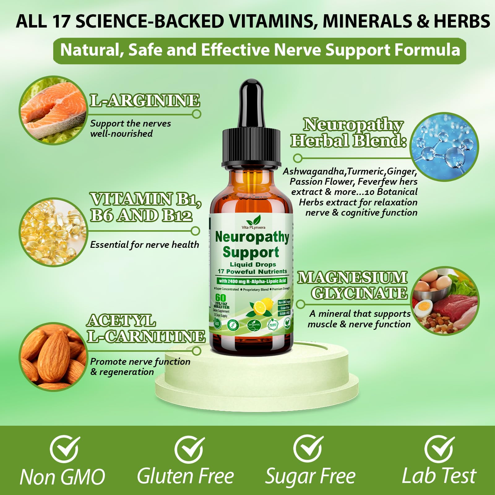 Vita PLynxera detalle de etiqueta con ingredientes clave visibles