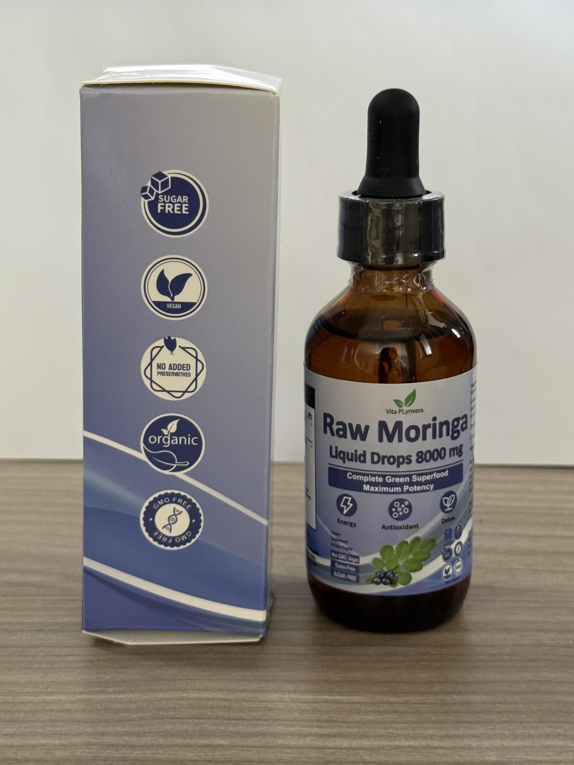 Vita PLynxera etiqueta con lista de ingredientes y certificación GMP