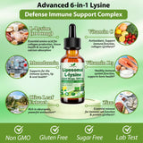 Detalle de gotas mostrando textura liposomal y beneficio de biodisponibilidad