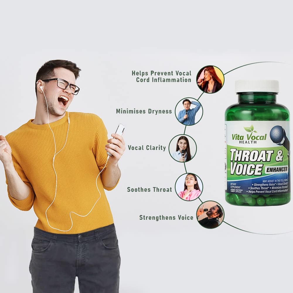 VITA VOCAL envase en mano para comparar tamaño y portátilidad