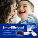 VITABURST Smurfs gomitas en mano para ver tamaño y porción segura